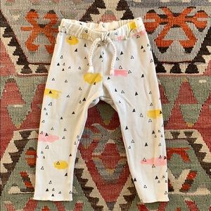 Zara baby girls pants with geometric print